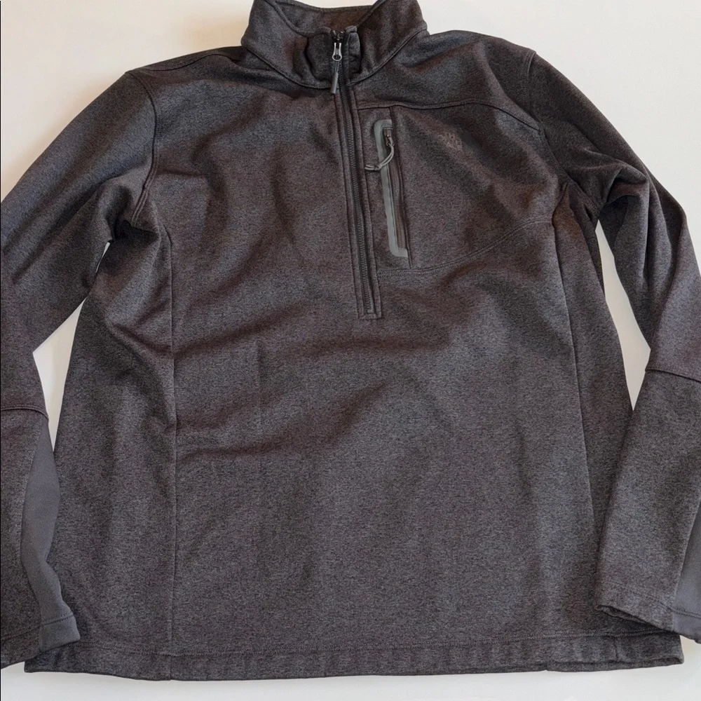 The North Face Canyonlands 1/2-Zip Pullover in dark gray heathered Men’s Large